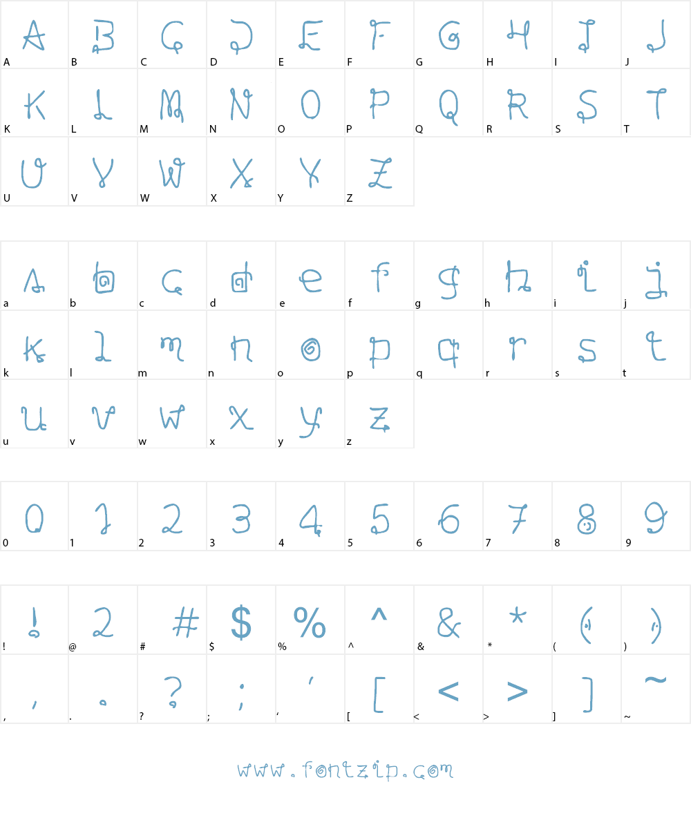 urban life Font Character